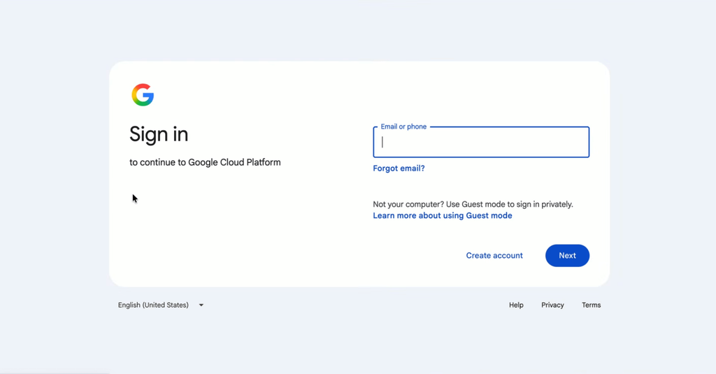 Step 2: Sign in to your Google Account

