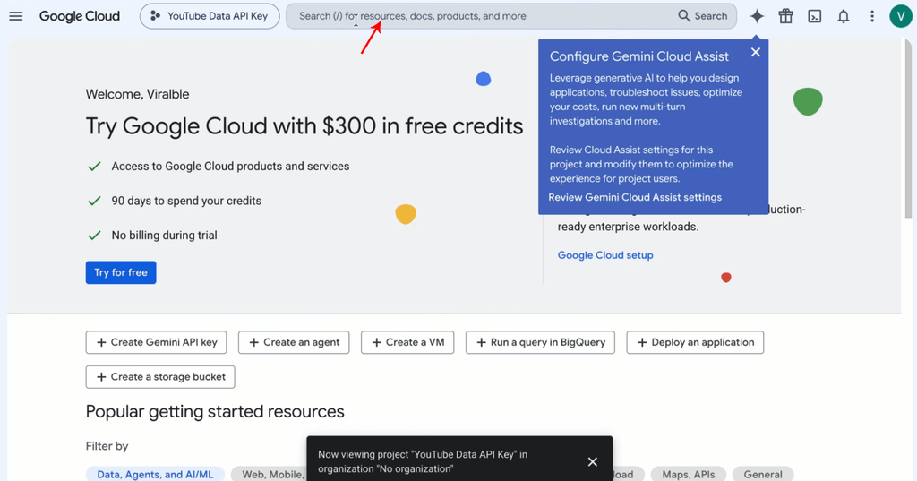 Step 8: Click on the search bar